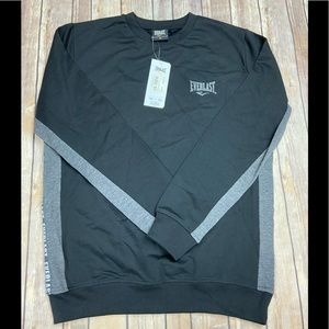 Everlast Black/Grey trim Crewneck Pullover NEW